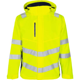 Engel Safety skaljakke, Hi-Vis Gul/Blue Ink, M