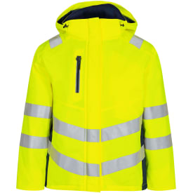 Engel Safety dame vinterjakke, Hi-Vis Gul/Blue Ink, L