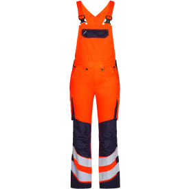 Engel Safety Light dame overalls, Orange/Blue Ink, 42