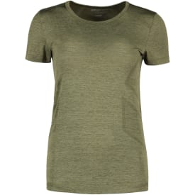 GEYSER Seamless dame T-shirt, Oliven melange, S