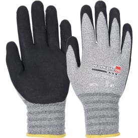 OS Worklife natural grip handsker, Grå/Sort, 10