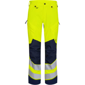 Engel Safety arbejdsbukser, Hi-Vis Gul/Blue Ink, 92