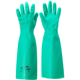 Ansell Alphatec® SOL-VEX® 37-185 kemikaliebeskyttelseshandsker, Grøn, 10