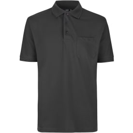 ID PRO Wear Polo T-shirt med brystlomme, Koksgrå, 2XL