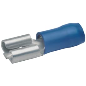 100 stk Spadestikmuffe Isoleret 2,8 x 0,8 mm, 1,5-2,5mm² blå
