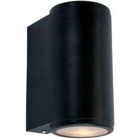 Norlys Mandal 1370 vegglampe, 2x3,9W, LED, GU10, IP44, sort