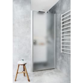 Hafa Igloo Pro dusjnisje, 103-107 cm, frostet glass, aluminium profil