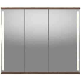 Linn Bad Sogn speilskap, 100x84 cm, valnøtt