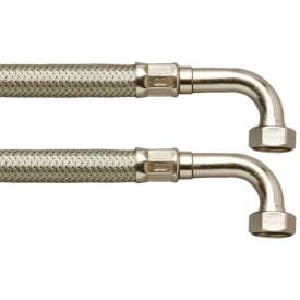 Luxor tilslutningsslange, 800 mm, 1/2" x 3/4", vinkel/vinkel