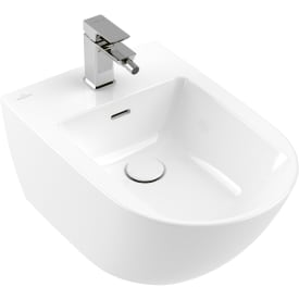Villeroy & Boch Subway 3.0 vegghengt bidé, CeramicPlus, 37,5x56 cm, hvit