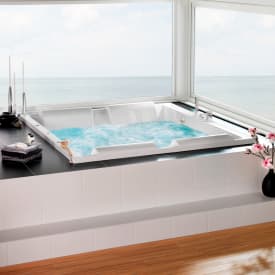 Westerbergs Pacific 180SQ endepanel, vendbar, akryl, hvit