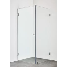 Hafa Infinity Combi dusjhjørne, 100,8x100,8 cm, klart glass, krom profil