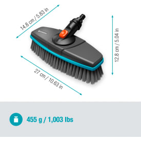 Gardena Cleansystem vaskebørste, roterbart hode, myk bust