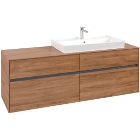 Villeroy & Boch Collaro servantskap, 160x54,8 cm, eik