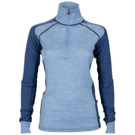 Bekken & Strøm Polo Majavatn merino undertrøye, dame, str. 2XL, lyseblå/himmelblå