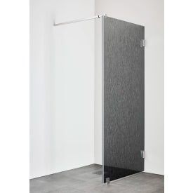 Hafa Infinity dusjvegg, styren glass, krom profil