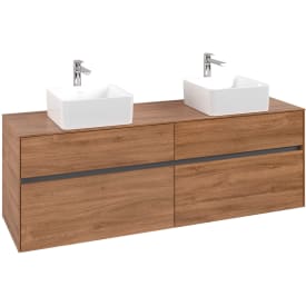 Villeroy & Boch Collaro servantskap, 160x54,8 cm, eik