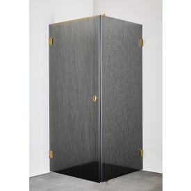 Hafa Infinity dusjhjørne, 80x90 cm, styren glass, messing profil