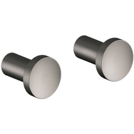 Damixa Zen håndklædekrog, 2 stk., børstet sort krom