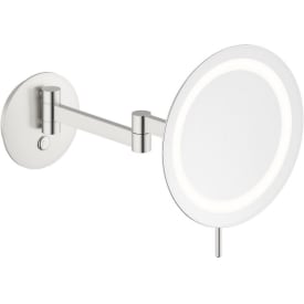 Damixa Zen makeupspejl med lys, Ø23 cm, stål