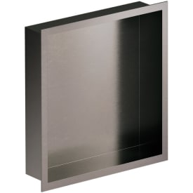 Damixa Zen brusehylde, 29,5x29,5 cm, børstet sort krom