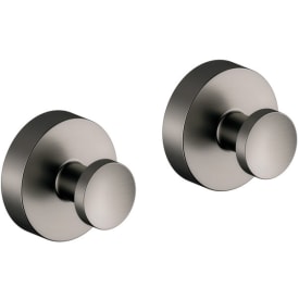 Damixa Zen håndklædekrog, 2 stk., børstet sort krom