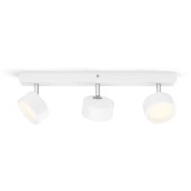 Philips Bracia takspotlight, 3 spotlights, vit