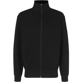 ID sweat cardigan, Sort, 2XL