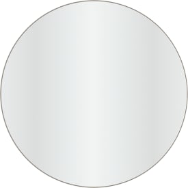Loevschall spejl, bruneret messing, Ø100 cm