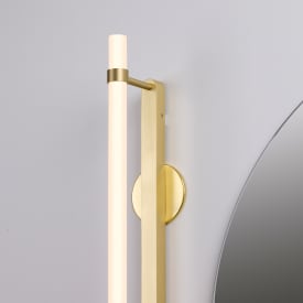 Loevschall Katana spejllampe, messing