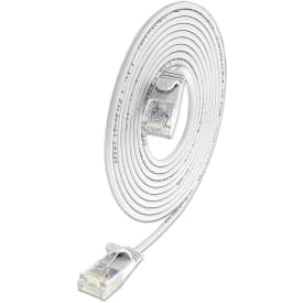 Net-com patchkablar U/UTP kat.6 0,15 meter, Ø2,8 mm, vit