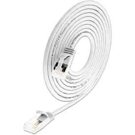 Net-com patchkablar U/UFTP kat.6 0,25 meter, Ø3,8 mm, vit