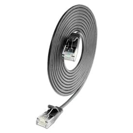 Net-com patchkabler U/UTP kat.6 0,15 meter, Ø2,8 mm, sort