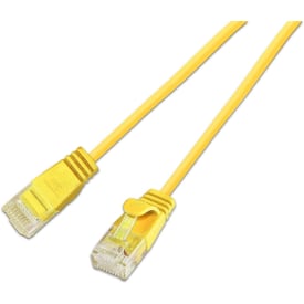 10 stk Patchkabel SLIM Light U/UTP Kat.6 0,15M PVC Ø2,8mm gul