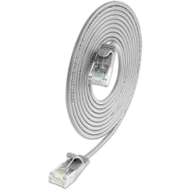 10 st Patchkabel SLIM Light U/UTP Kat.6 0,15M PVC Ø2,8mm grå
