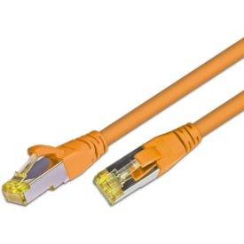 10 stk Patchkabel HQ S/FTP skærmet Kat.6A 0,25M LSOH orange 10G
