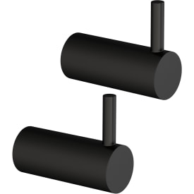 Lavabo Luna håndklædekrog, 2 stk., mat sort