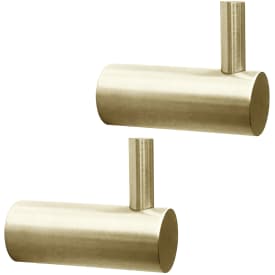 Lavabo Luna håndkleknagg, 2 stk, messing PVD