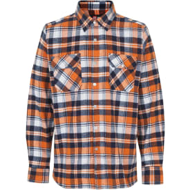 ID Green Leaf flannelskjorte, Orange, 37/38