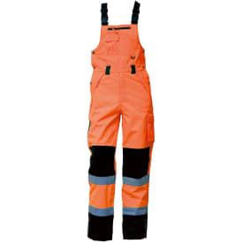 ELKA Visible Xtreme arbejdsoveralls, Hi-Vis Orange/Sort, 3XL