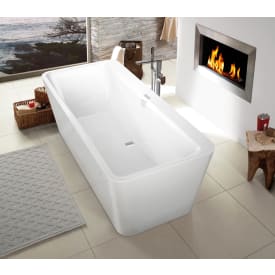 Villeroy & Boch Squaro Edge 12 frittstående badekar, 180x80 cm, hvit