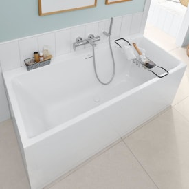 Villeroy & Boch Subway 3.0 badekar for innbyg, 180x80 cm, matt hvit