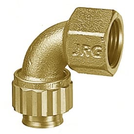 Sanipex vinkel med muffe, 1/2" x 16 mm