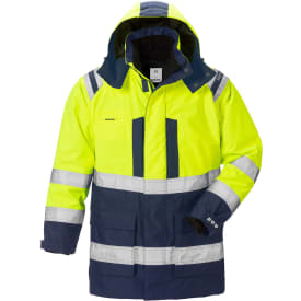 Fristads Airtech® 3-i-1 parkajakke 4036, Hi-vis Gul/Marine, 4XL