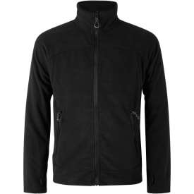 ID Zip'n'mix Active fleece cardigan, Sort, 4XL