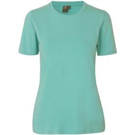 ID dame T-Shirt stretch, Støvet Aqua, L