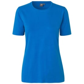 ID dame T-Shirt stretch, Azur, M