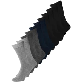 Jack & Jones JACJENS 10-pak strømper, Sort/Grå, ONESIZE