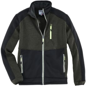 Terrax strikfleecejakke, Dark Green/Black, XL