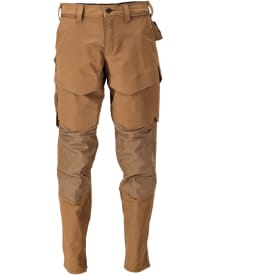 Mascot Customized arbeidsbukser med stretch, khaki, str. 82C60